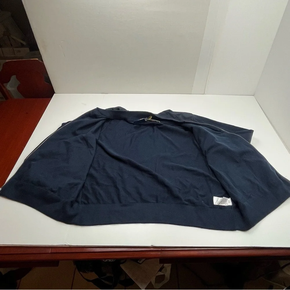 Polo Ralph Lauren Cotton Hybrid Full Zip Sweater Navy Blue Bomber Jacket 3XB NEW